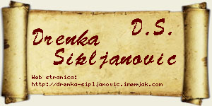 Drenka Sipljanović vizit kartica